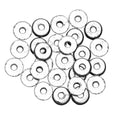 Metalen kralen - 27 stuks - zilverkleurig