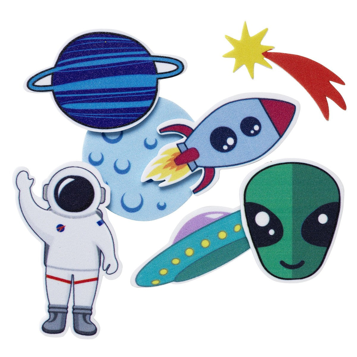 Funky foam stickers - ruimte