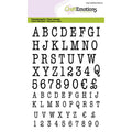 clearstamps - A6 alfabet typewriter hoofdletters