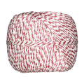 Linnen koord - 175 meter - 1,8 mm - rood/wit