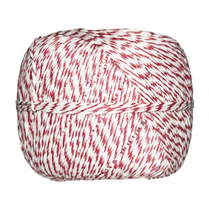 Linnen koord - 175 meter - 1,8 mm - rood/wit