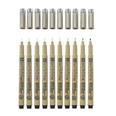 Sakura Pigma Micron fineliners - 10 stuks
