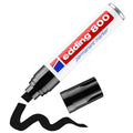 edding 800 permanent marker - beitelpunt - 4 tot 12 mm - zwart