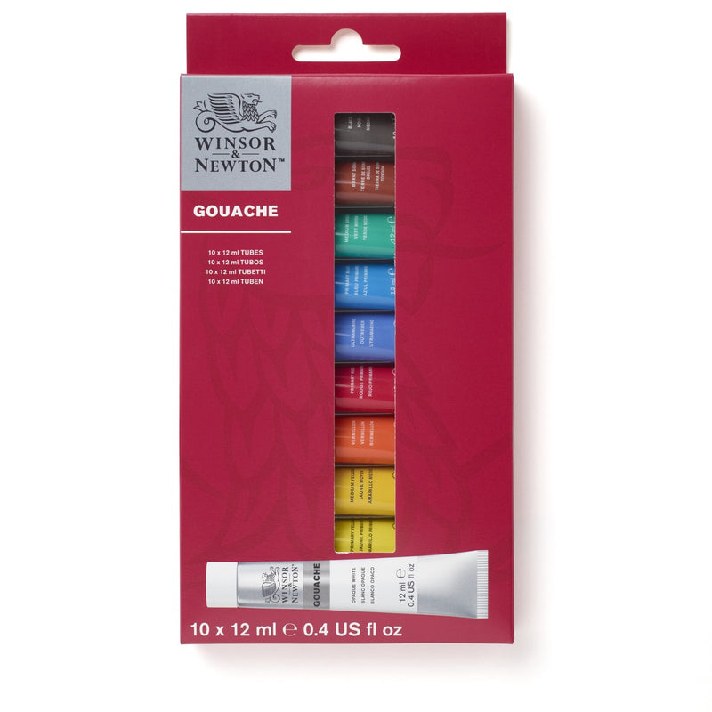 Winsor & Newton - gouache - 10 tubes van 12 ml