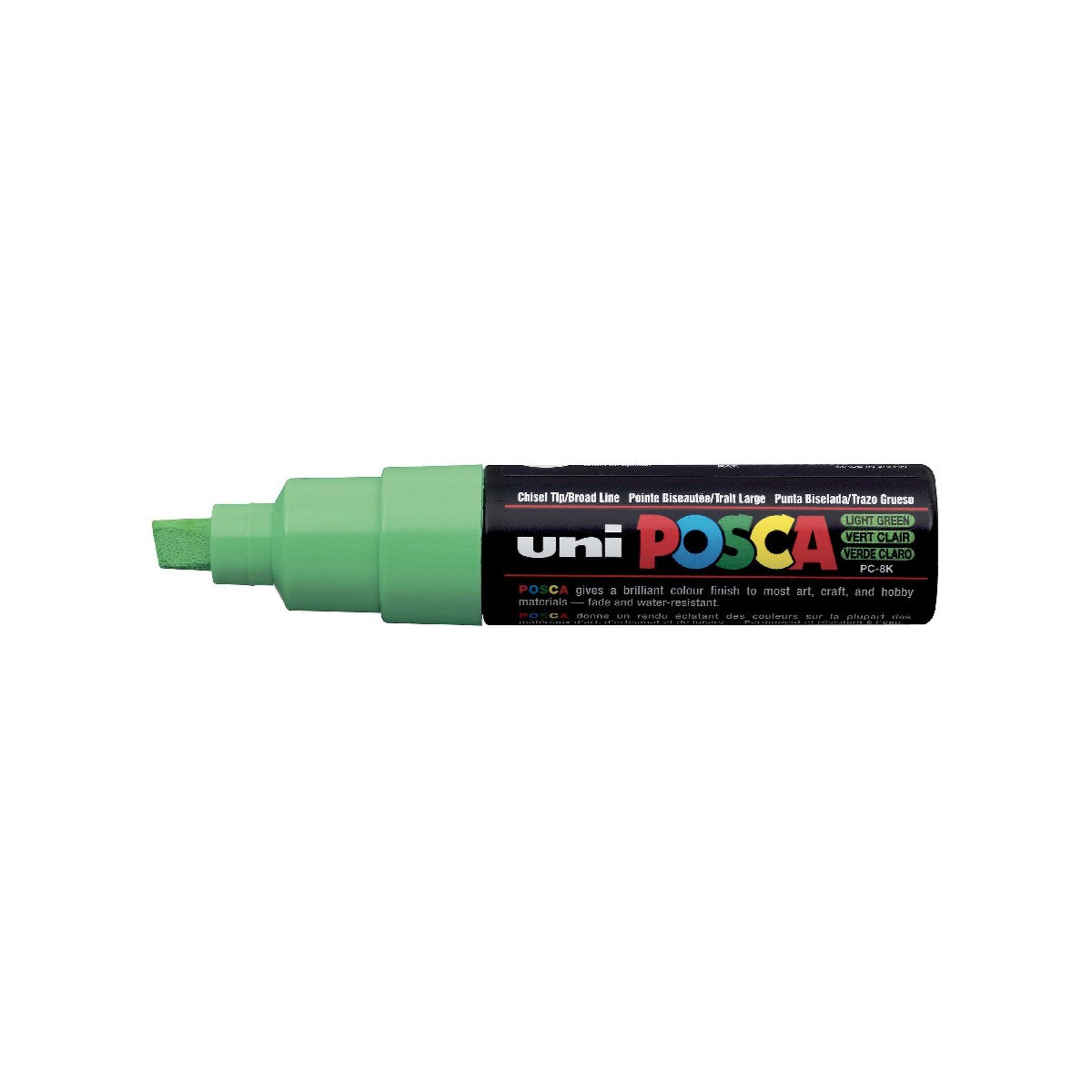 POSCA acrylmarker - beitelpunt PC-8K - 8 mm - lichtgroen