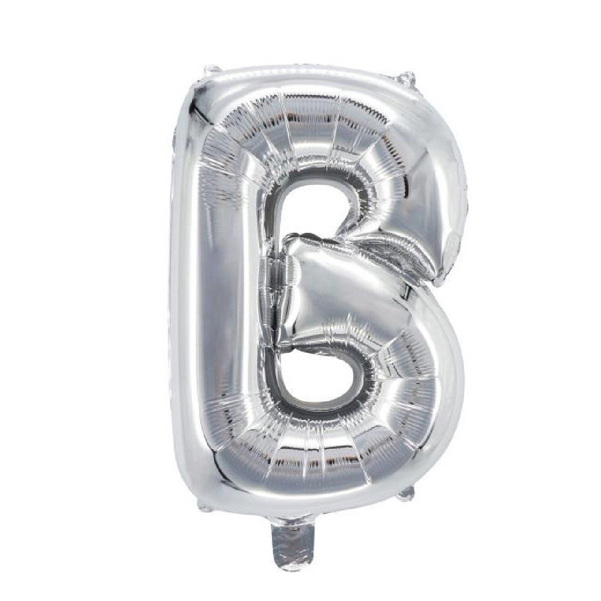Letterballon zilverkleurig - 32 cm - B