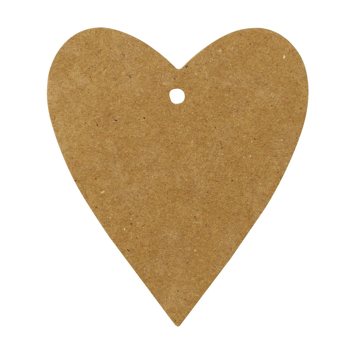Tags hart - 24 stuks - kraft